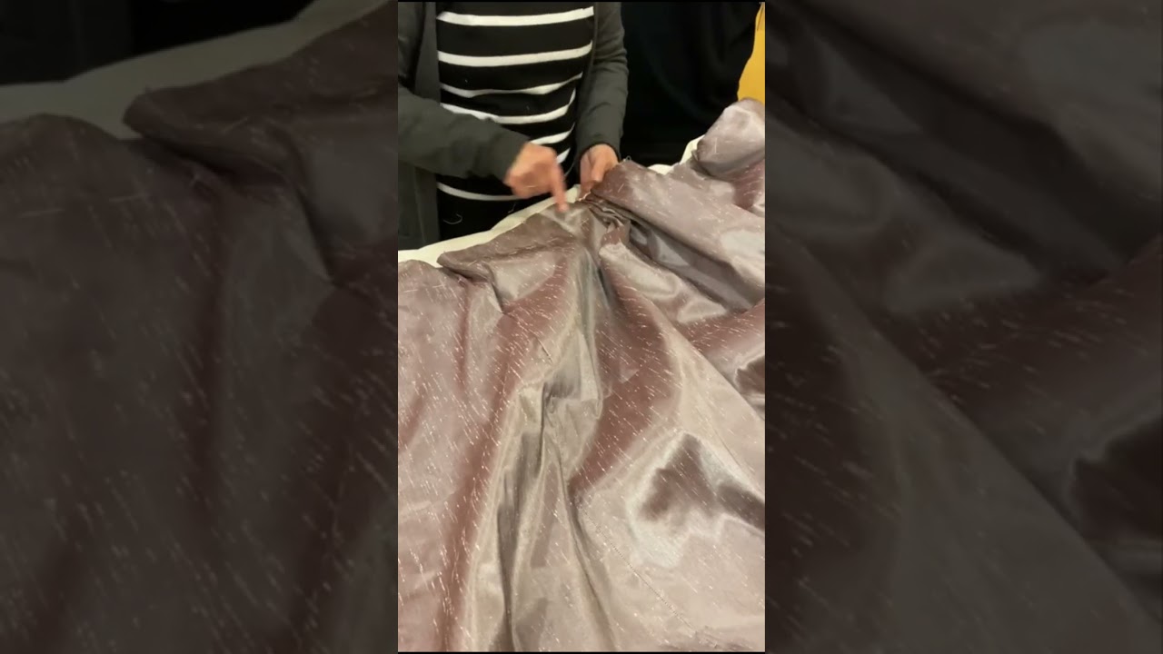como hacer el fruncido de una falda fallera